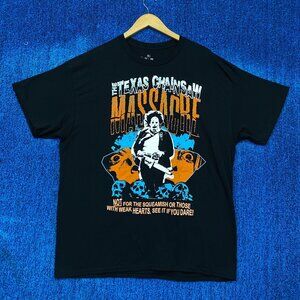 The Texas Chainsaw Massacre Leather Face Horror Movie Tee XL